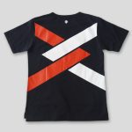 ＜義志ｘ剱伎衆かむゐ＞Tシャツ「組菱」黒（白ｘ緋）