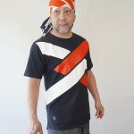 ＜義志ｘ剱伎衆かむゐ＞Tシャツ「組菱」黒（白ｘ緋）